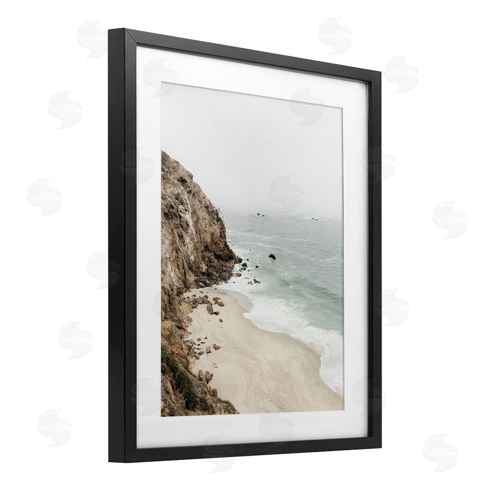 Sisi and Seb Big Sur Coast Viewpoint Black Framed Print Under Glass Art