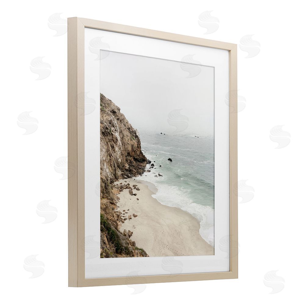 Sisi and Seb Big Sur Coast Viewpoint Birch Framed Print Under Glass Art