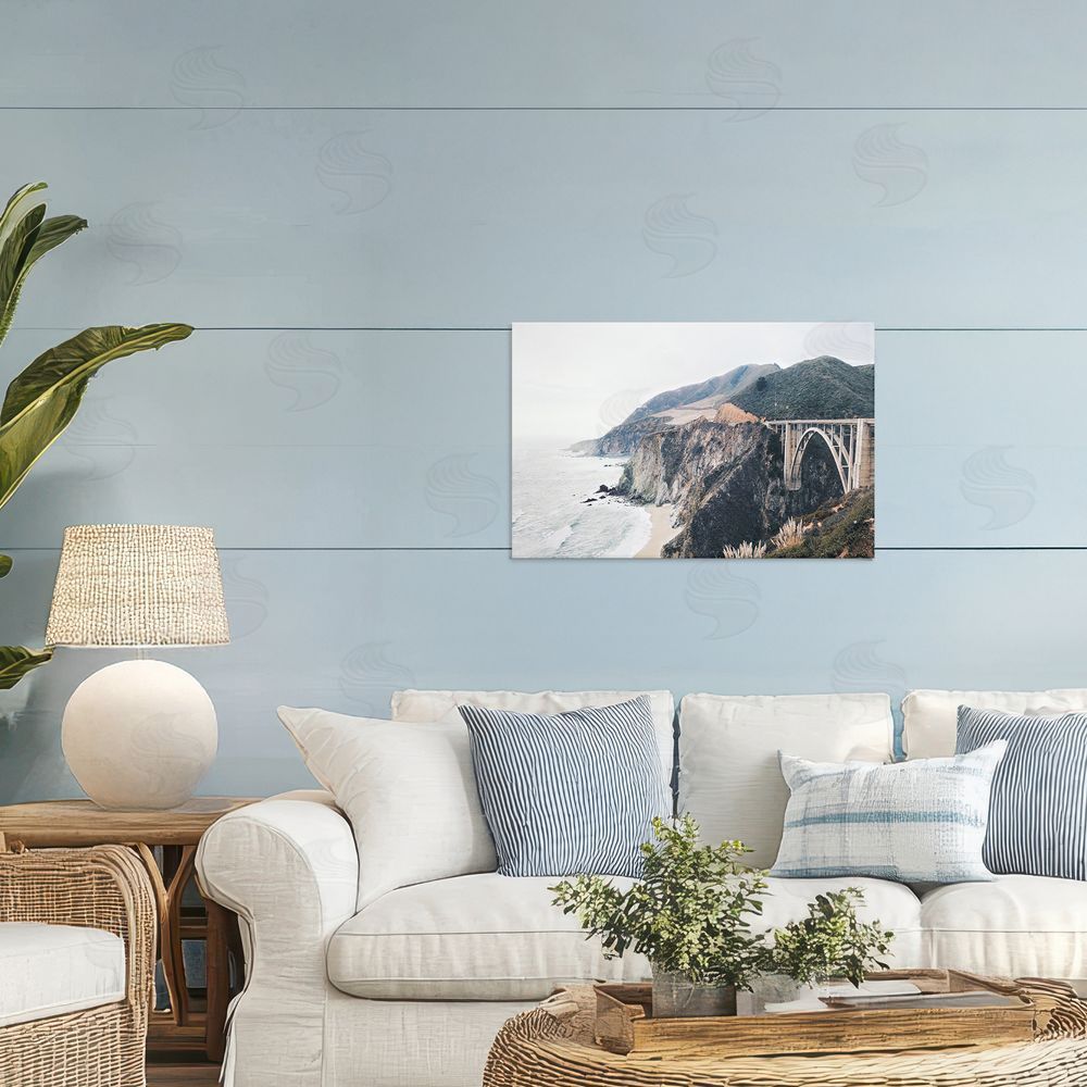 Sisi and Seb Bixby Bridge Coastal View Printed Wall Art in Room