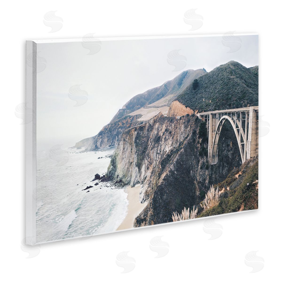 Sisi and Seb Bixby Bridge Coastal View Wall Plaque Art Print