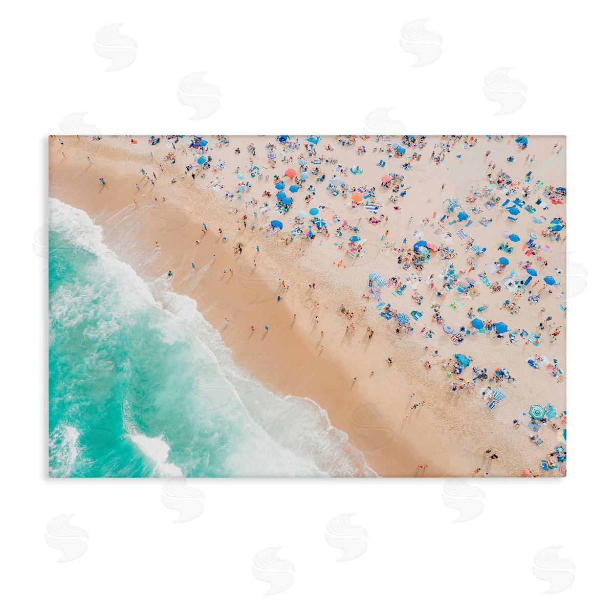 Sisi and Seb Busy Beach Summer Bliss Canvas Wall Art Print