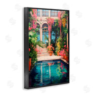 LSR Design Studio | Pink Greenhouse Pool Reflection