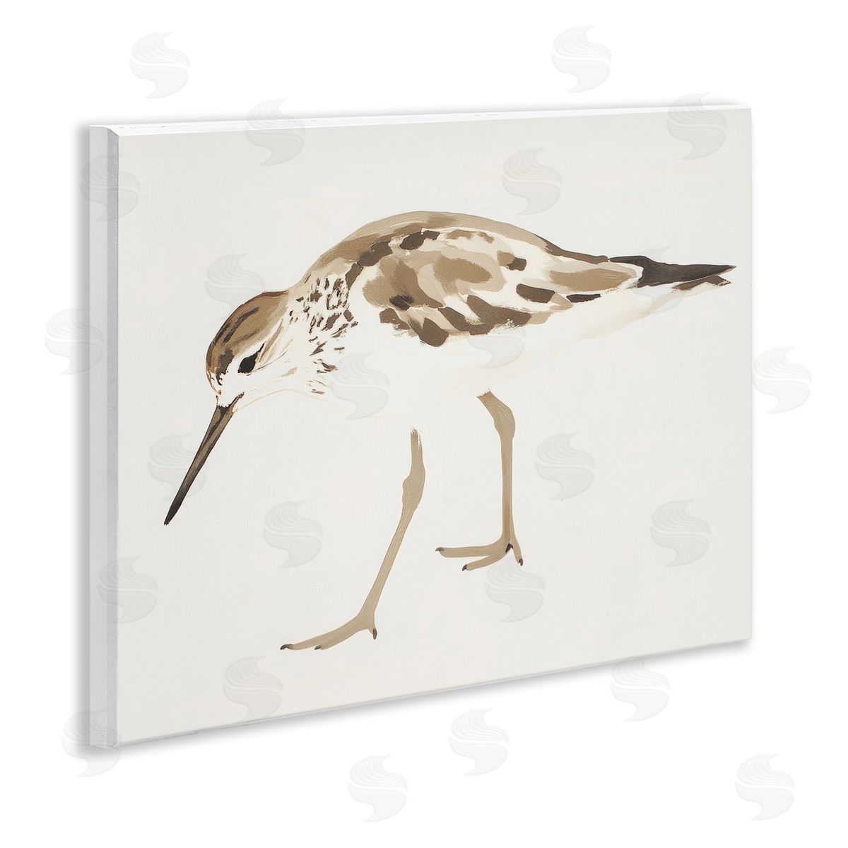 Sisi and Seb Sandpiper Shore Bird Minimalist Wall Plaque Art Print