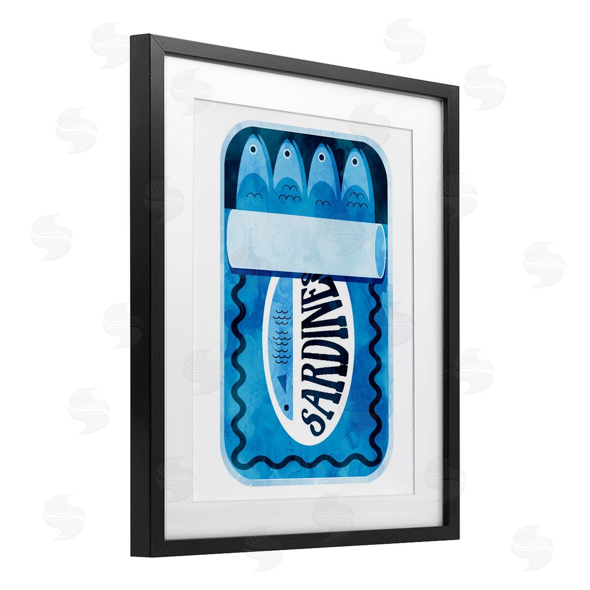 Lil' Rue Modern Canned Sardines Canvas Wall Art Print
