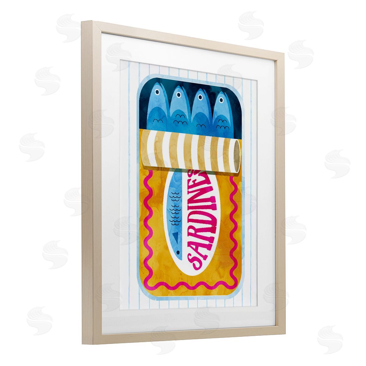 Lil' Rue Bold Canned Sardines Canvas Wall Art Print