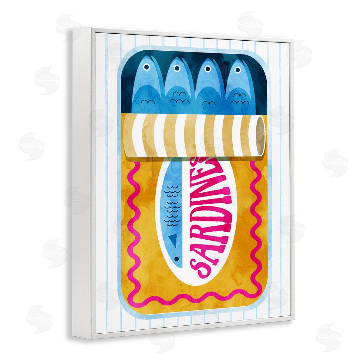 Lil' Rue Bold Canned Sardines Canvas Wall Art Print