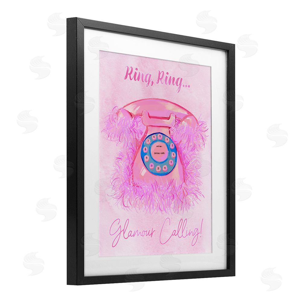 Ziwei Li Ring Glamour Calling Black Framed Print Under Glass Art