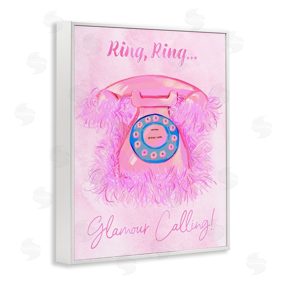 Ziwei Li Ring Glamour Calling White Frame Giclee Art Print
