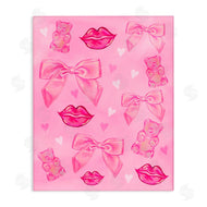Ziwei Li | Lips Bows & Bears on Pink