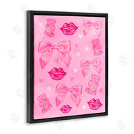Ziwei Li | Lips Bows & Bears on Pink