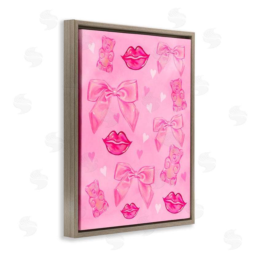 Ziwei Li | Lips Bows & Bears on Pink