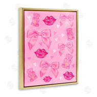 Ziwei Li | Lips Bows & Bears on Pink