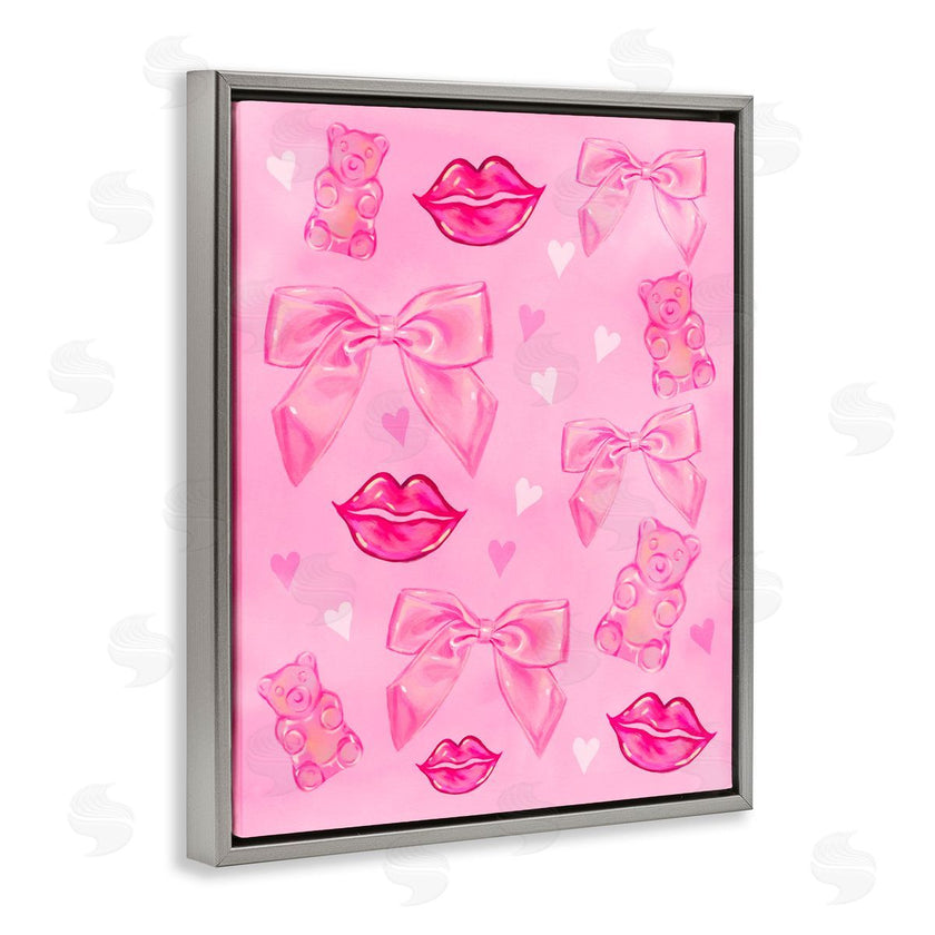 Ziwei Li | Lips Bows & Bears on Pink