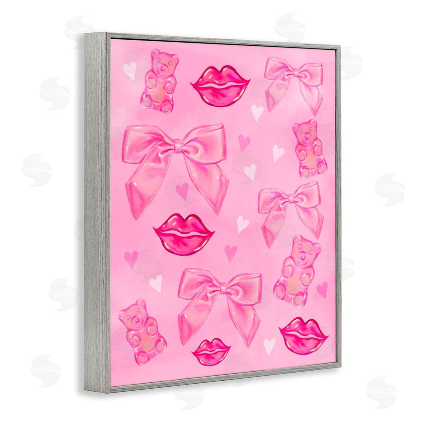 Ziwei Li | Lips Bows & Bears on Pink