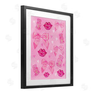 Ziwei Li | Lips Bows & Bears on Pink