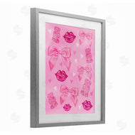 Ziwei Li | Lips Bows & Bears on Pink