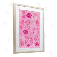 Ziwei Li | Lips Bows & Bears on Pink