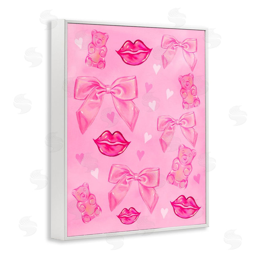 Ziwei Li | Lips Bows & Bears on Pink