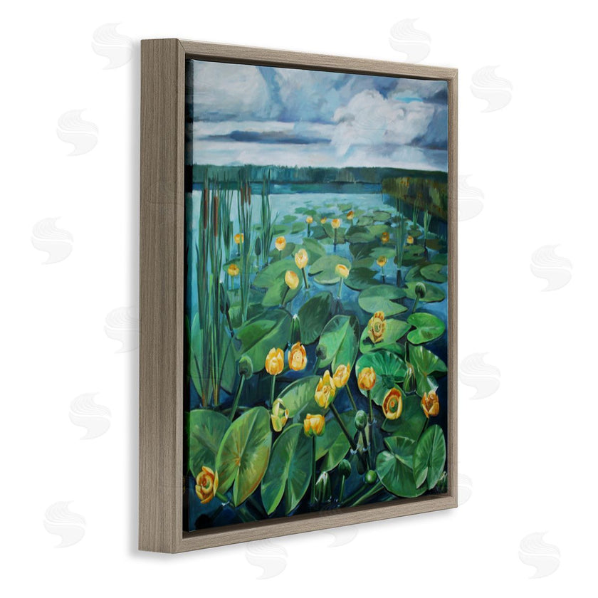 Violeta Vollmer | Pond Lilies with Clouds Overhead
