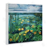 Violeta Vollmer | Pond Lilies with Clouds Overhead