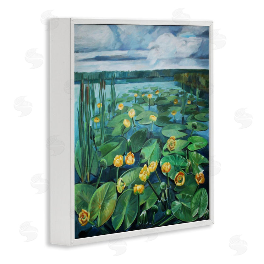 Violeta Vollmer | Pond Lilies with Clouds Overhead