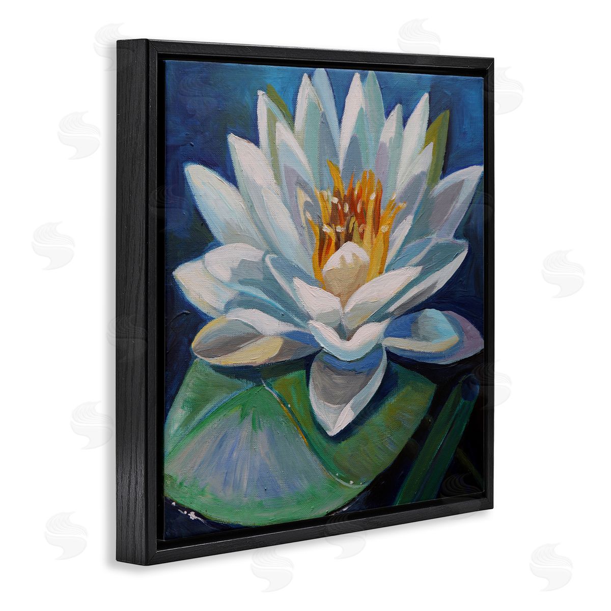 Violeta Vollmer Peaceful Lotus Flower Canvas Wall Art Print