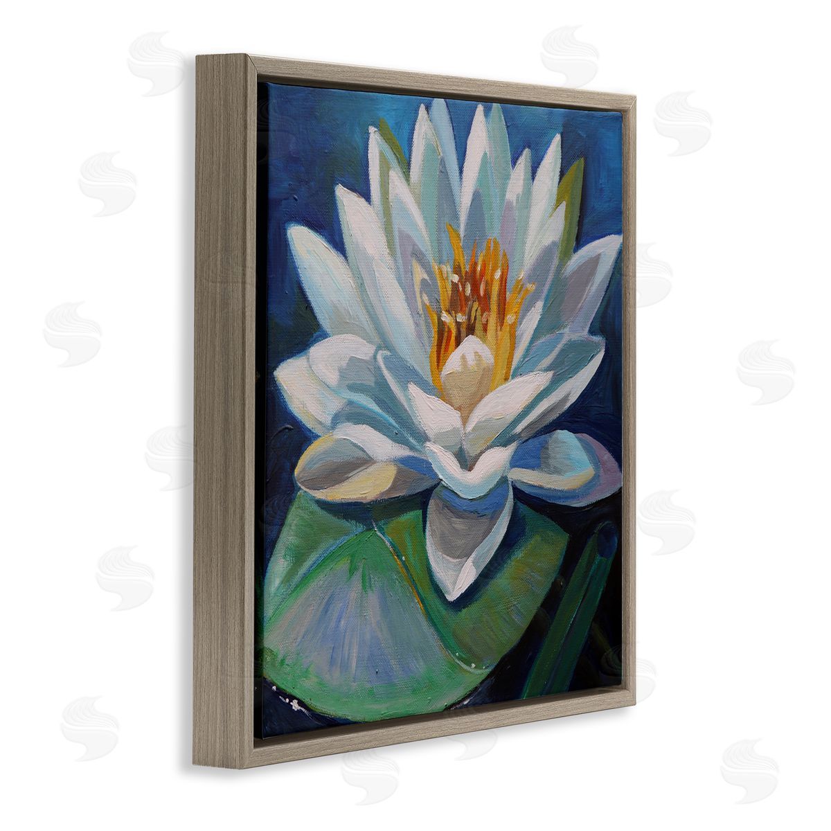 Violeta Vollmer Peaceful Lotus Flower Canvas Wall Art Print