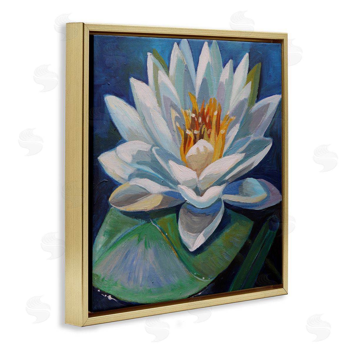 Violeta Vollmer Peaceful Lotus Flower Canvas Wall Art Print