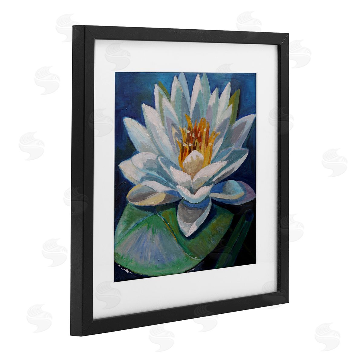 Violeta Vollmer Peaceful Lotus Flower Canvas Wall Art Print