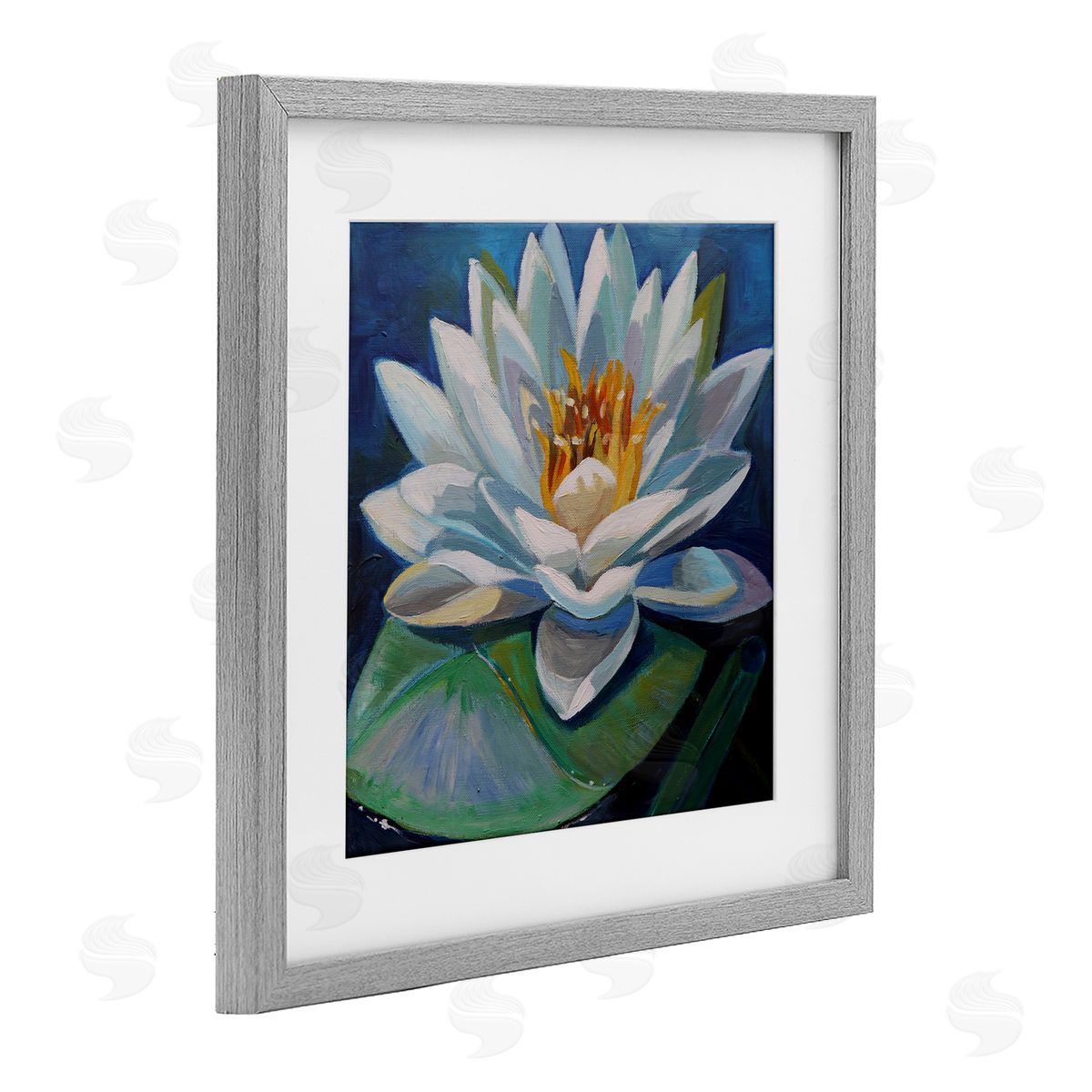 Violeta Vollmer Peaceful Lotus Flower Canvas Wall Art Print