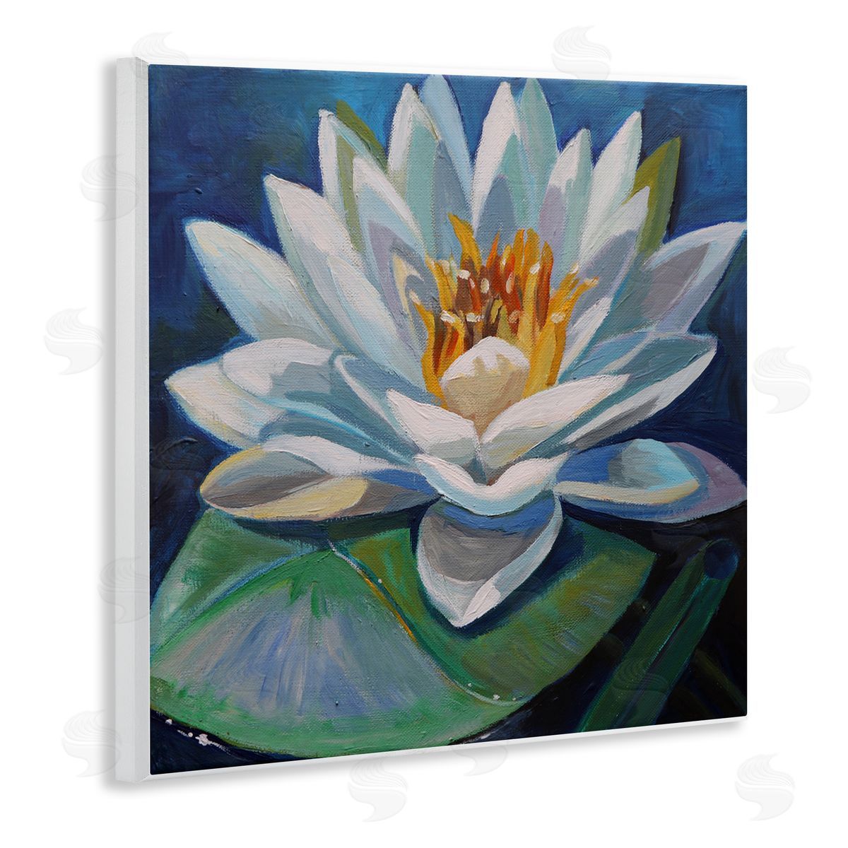 Violeta Vollmer Peaceful Lotus Flower Canvas Wall Art Print
