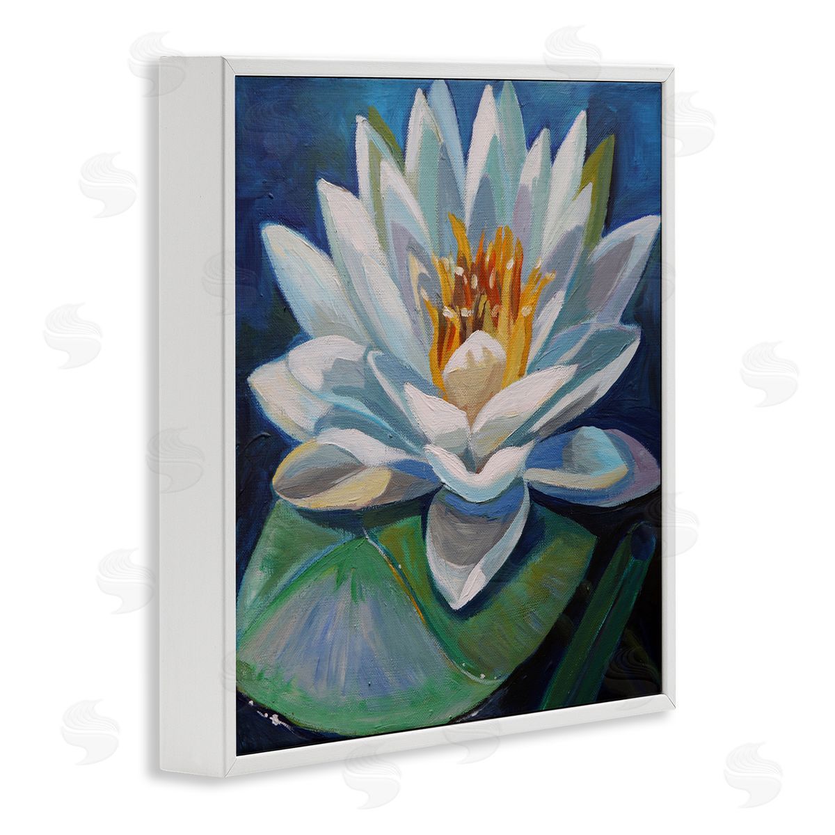 Violeta Vollmer Peaceful Lotus Flower Canvas Wall Art Print