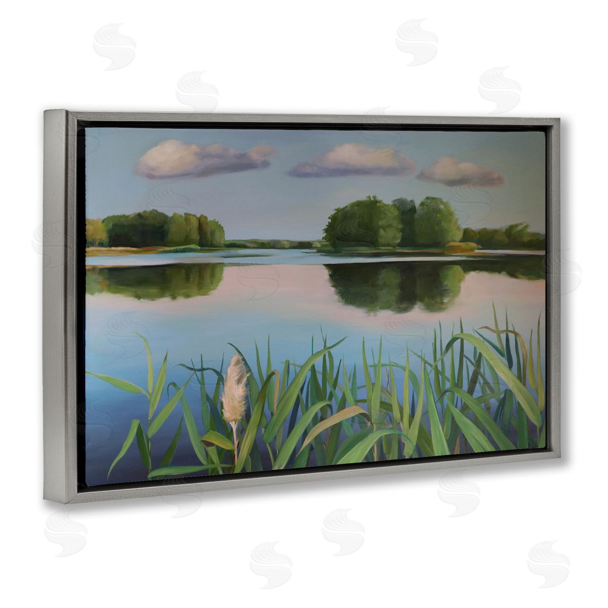 Violeta Vollmer Serene Marsh Reflection Canvas Wall Art Print