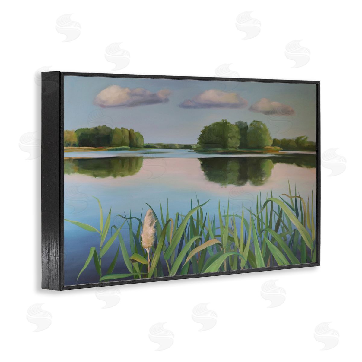 Violeta Vollmer Serene Marsh Reflection Canvas Wall Art Print