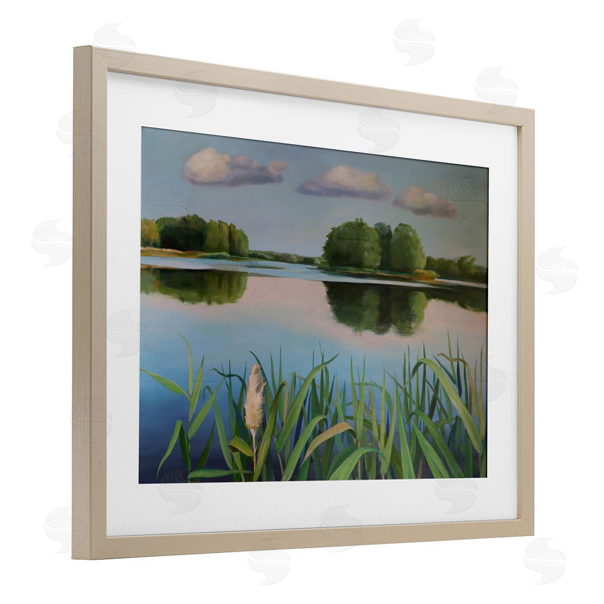Violeta Vollmer Serene Marsh Reflection Canvas Wall Art Print