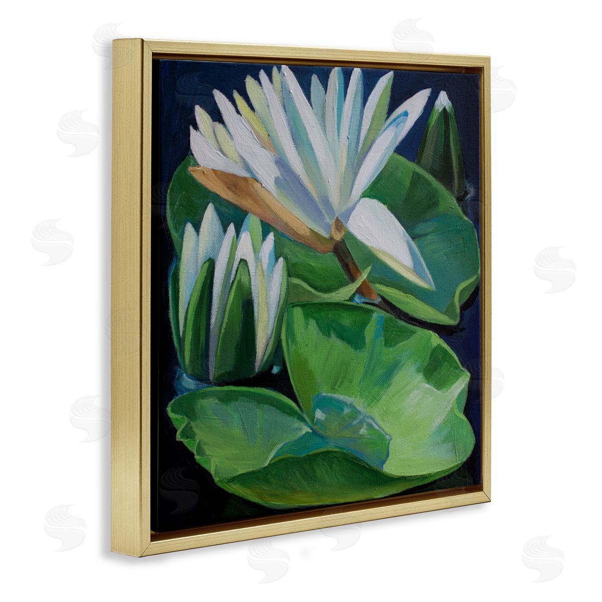 Violeta Vollmer Waterlilies & Lily Pads Canvas Wall Art Print
