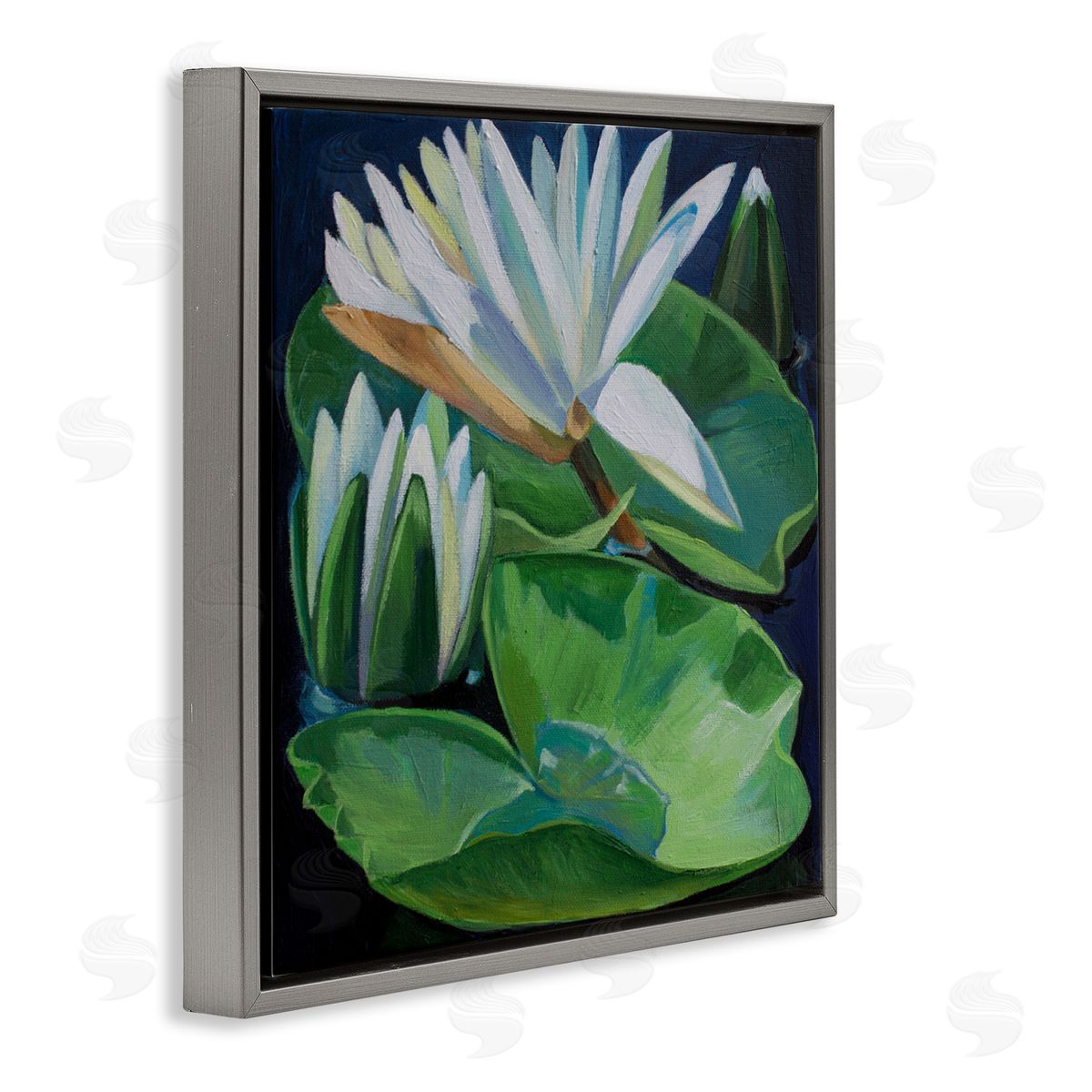 Violeta Vollmer Waterlilies & Lily Pads Canvas Wall Art Print