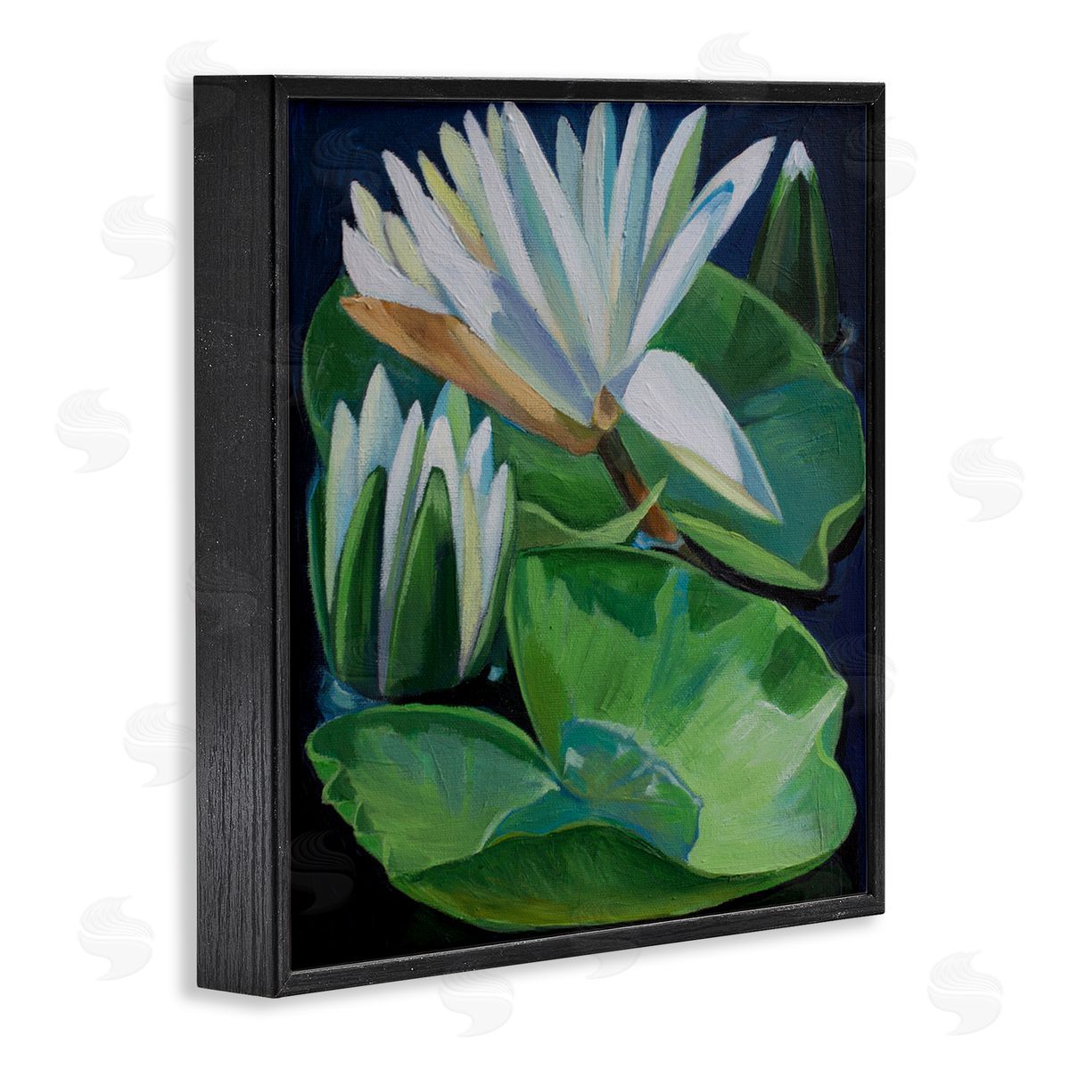 Violeta Vollmer Waterlilies & Lily Pads Canvas Wall Art Print