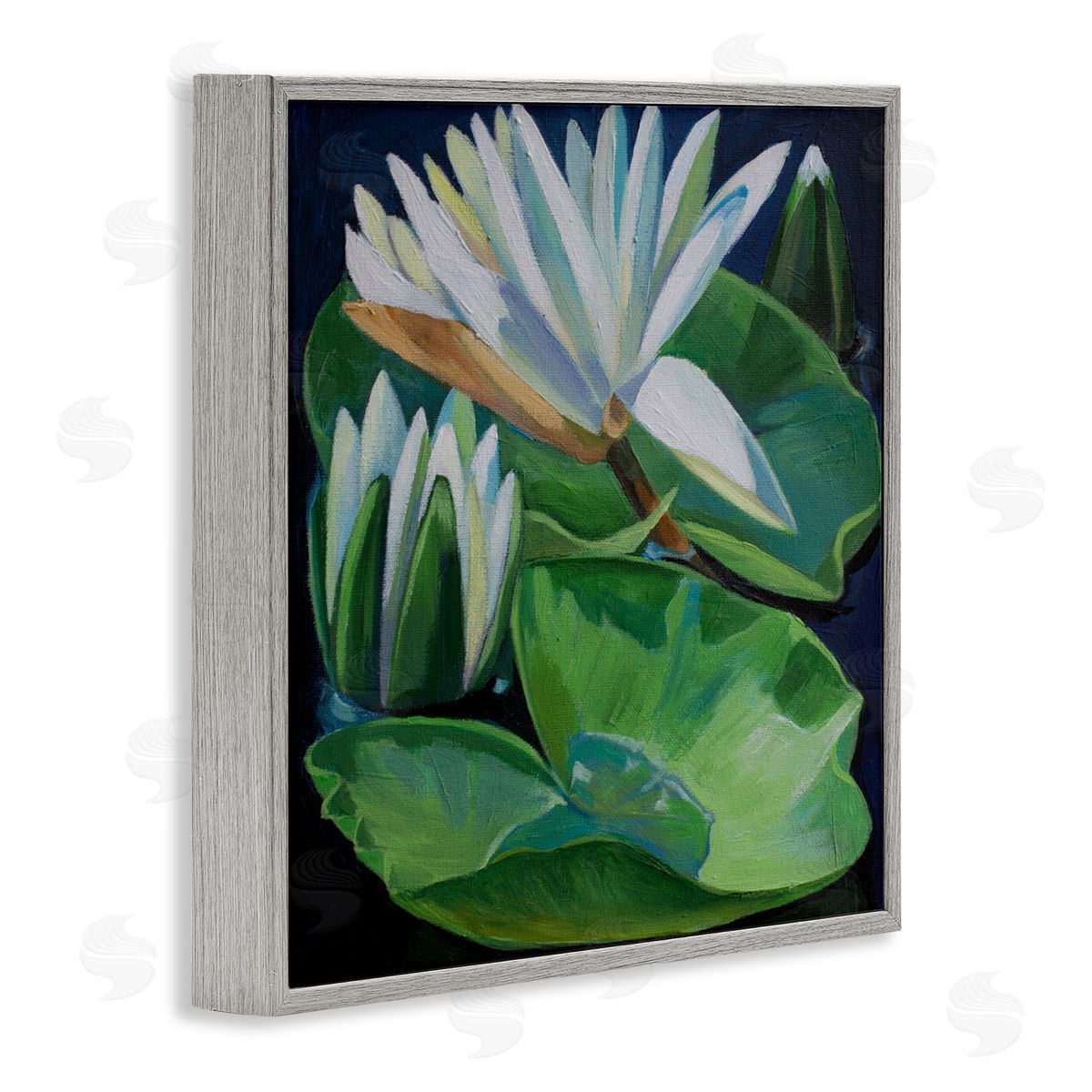 Violeta Vollmer Waterlilies & Lily Pads Canvas Wall Art Print