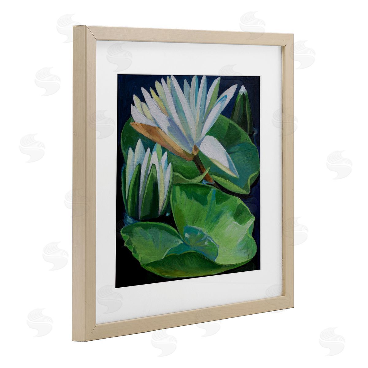 Violeta Vollmer Waterlilies & Lily Pads Canvas Wall Art Print
