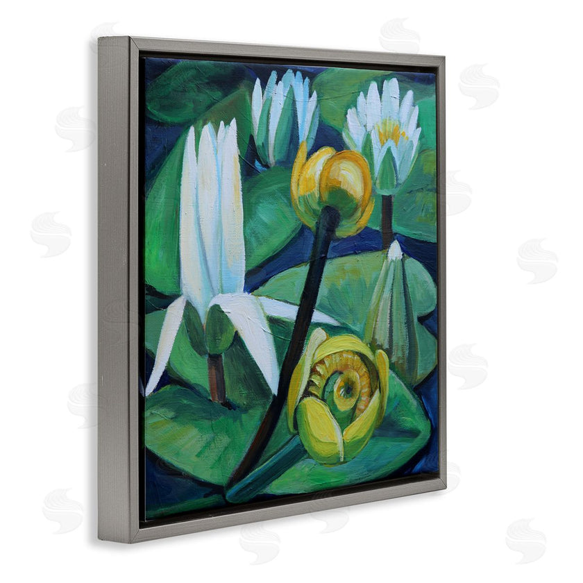 Violeta Vollmer | Yellow & White Pond Lilies