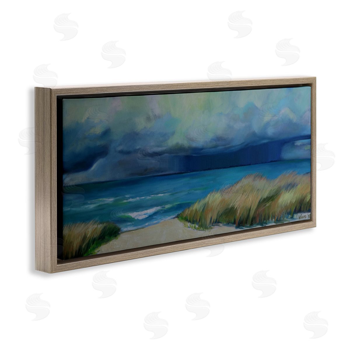 Violeta Vollmer Stormy Seascape Sky Canvas Wall Art Print
