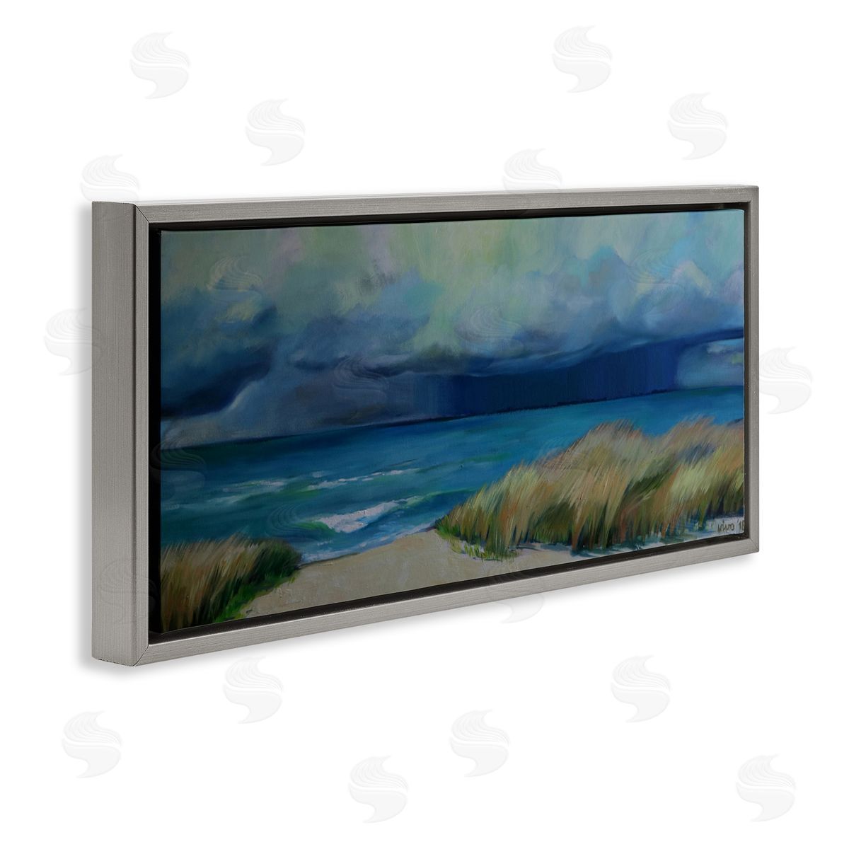Violeta Vollmer Stormy Seascape Sky Canvas Wall Art Print