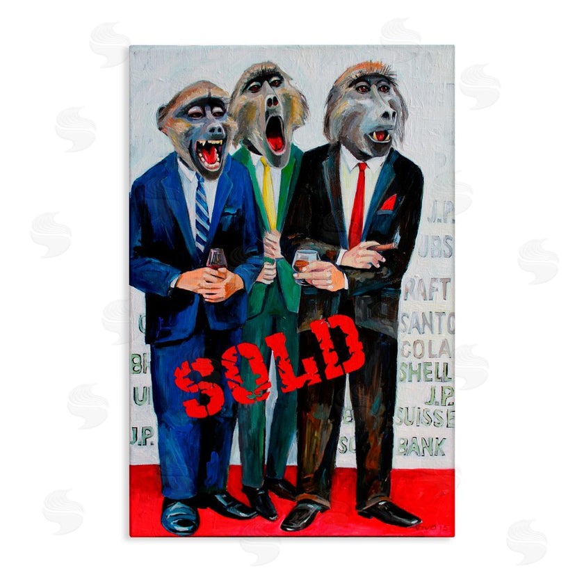 Violeta Vollmer | Funny Monkeys with Sold Text