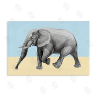 Violeta Vollmer | Stepping Elephant in Sketched Style
