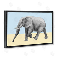 Violeta Vollmer | Stepping Elephant in Sketched Style