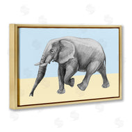 Violeta Vollmer | Stepping Elephant in Sketched Style
