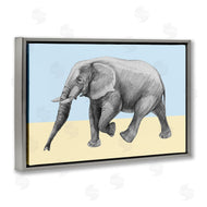 Violeta Vollmer | Stepping Elephant in Sketched Style