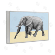 Violeta Vollmer | Stepping Elephant in Sketched Style