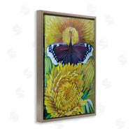 Violeta Vollmer | Butterfly & Yellow Chrysanthemums